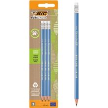 Grafitová tužka BIC Evolution - s pryží, HB, 3 ks v blistru