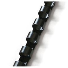 Plastové hřbety Q-Connect - 6 mm, černé, 100 ks