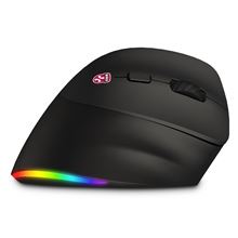 Ergonomická vertikální myš CONNECT IT FOR HEALTH Cloudy BLACK - bezdrátová, černá