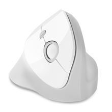 Ergonomická vertikální myš CONNECT IT FOR HEALTH Gloss WHITE - bezdrátová, bílá