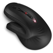 Ergonomická vertikální myš CONNECT IT FOR HEALTH ErgoMax BLACK - bezdrátová, černá