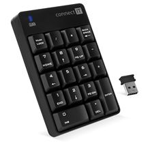 Bezdrátová numerická klávesnice CONNECT IT NumCALC BLACK - černá