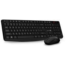 Bezdrátový set klávesnice a myši CONNECT IT Combo OfficeBase BLACK - kancelářský, CZ + SK, černý