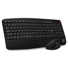 Ergonomický set klávesnice a myši CONNECT IT FOR HEALTH Combo BLACK - bezdrátový, CZ + SK, černý