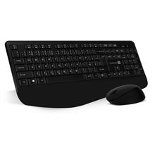 Bezdrátový set klávesnice a myši CONNECT IT Combo SET WS78 BLACK - CZ + SK, kancelářský, černý