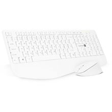 Bezdrátový set klávesnice a myši CONNECT IT Combo Snowflake WHITE - CZ + SK, kancelářský, bílý