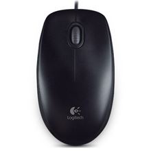 Drátová myš Logitech B100 - optická, černá