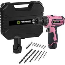 Akumulátorová vrtačka - FDV 10253-A FIELDMANN, růžová
