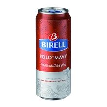 Nealkoholické pivo Birell - polotmavé, 24x 0,5 l, plech