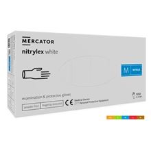 Rukavice Nitrylex classic - bílé, nepudr., vel. XL