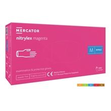 Rukavice Nitrylex magenta - nepudr., vel. M