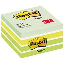 Samolepící bloček Post-it - 76x76 mm, odstíny zelené, 450 lístků