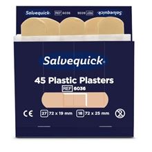 Náplasti plastové voděodolné Salvequick 6 x 45 ks