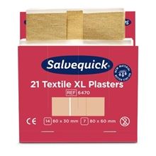 Náplasti textilní extra velké Salvequick 6 × 21 ks