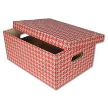 Úložná krabice Emba - hnědočervená, nosnost 50 kg, 2 ks