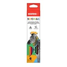 Trojhranné pastelky Kromas - 3 mm, 6 barev