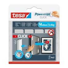Speciální proužky Tesa Powerstrips CLICK se suchým zipem - vel. M, 8 ks