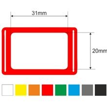 Kalendářová okénka pro tříměsíční kalendáře 3p - 290 mm, červené