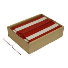 Háčky pro nástěnné kalendáře - předtvarované, 100 mm, červené, 1 000 ks