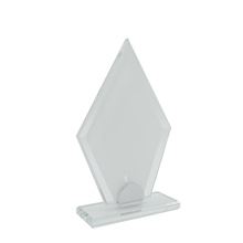 Skleněná trofej Diamant malá pro sublimaci - 115 x 170 mm, tloušťka 10 mm