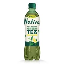 Ledový čaj Nativa - nízkoenergetický čajový nealkoholický nápoj připravený z nálevu zeleného čaje s citronovou příchutí