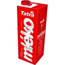 Mléko trvanlivé Tatra - plnotučné 3,5%, s uzávěrem, 1 l