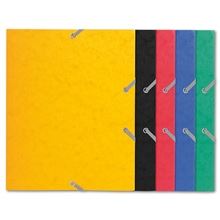 Prešpánové desky s chlopněmi a gumičkou Exacompta - A5, mix barev, 1 ks