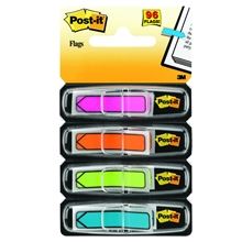 Záložky Post-it, šipky, mix 4 neonových barev