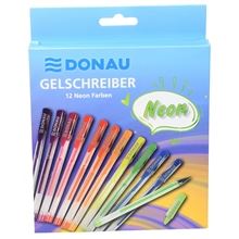 Gelový roller Donau - sada neonových barev, 12 ks