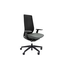 Kancelářská židle AccisPro 150SFL - synchro, černá/šedá