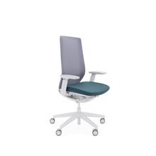 Kancelářská židle AccisPro 150SFL - synchro, šedá/petrolejová