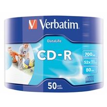 CD-R Verbatim Printable, cake box,  700 MB, 80 min., 50 ks