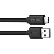 Datový a nabíjecí USB kabel Avacom - USB - USB Type-C, 1 m, černý