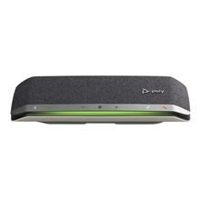 Chytrý konferenční telefon Poly Sync 40 - USB-A, USB-C, Bluetooth, certif. Pro Zoom, černý/stříbrný