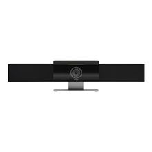 Konferenční videolišta Poly Studio USB - rozlišení 4K, 6 mikrofonů, dálkové ovládání, černá/stříbrná