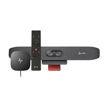 Konferenční videolišta Poly Studio R30+ USB - rozlišení 4K, včetně HP USB-C Docku G5, tm. šedá/písk.
