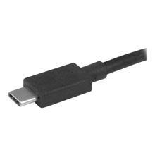 Video adaptér StarTech USB-C to HDMI MST Multi-Monitor Splitter - délka 29,2cm, černý