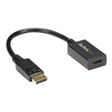 Video převodníkový kabel StarTech DisplayPort to HDMI Video Converter - M/F, délka 26,5cm, černý