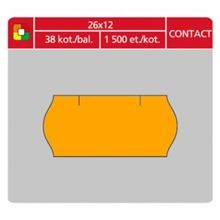 Cenové etikety CONTACT - 26x12,1500 ks, oranžové