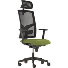 Kancelářská židle Game - synchro, černá/zelená