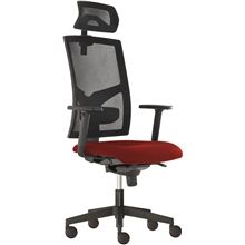 Kancelářská židle Game - synchro, černá/červená