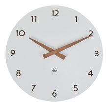 Nástěnné hodiny MILENA - průměr 30 cm, bílé