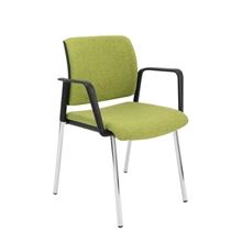 Konfereční židle Kent Meeting - zelená s područkami