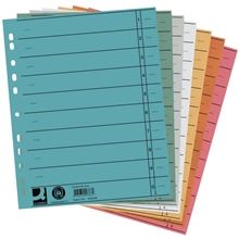 Papírové rozlišovače Q-Connect - A4, mix barev, 100 ks