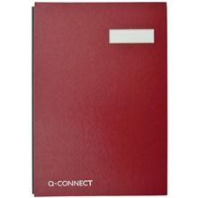 Podpisová kniha Q-Connect - A4, červená, 20 listů