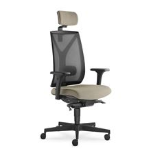 Kancelářská židle Leaf 503-SYS, černá/béžová