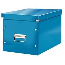 Krabice Click & Store Leitz WOW - čtvercová, modrá