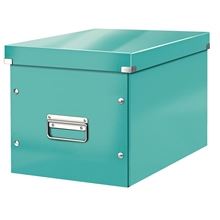 Krabice Click & Store Leitz WOW - čtvercová, ledově modrá
