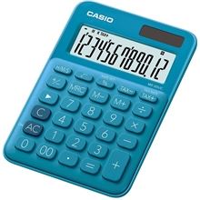 Stolní kalkulačka Casio MS 20 UC - 12místný displej, modrá