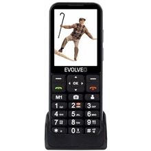 Evolveo EasyPhone LT s nabíjecím stojánkem, černá